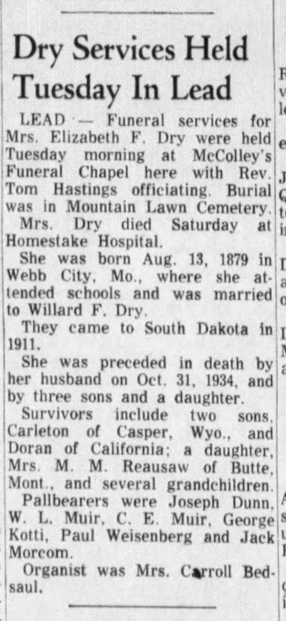 Clipping from Rapid City Journal